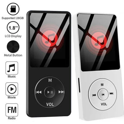 MARKENLOS Lecteur de musique sans perte Bluetooth MP4/MP3, 128 go, enregistreur Radio FM,
