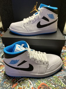 jordan 1 mid laser blue