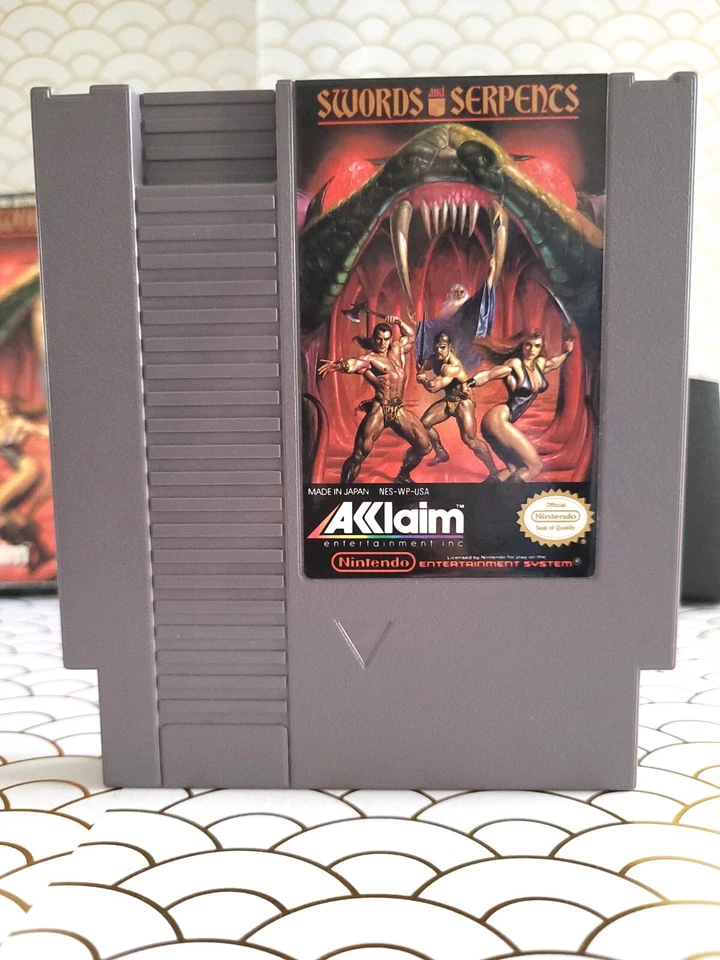Swords and Serpents (Nintendo Entertainment System, 1990) NES. CIB Tested - Image 2 of 4