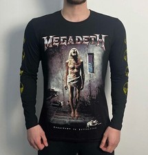 Megadeth - Countdown To Extinction B C  Long Sleeve Black T-Shirt testament