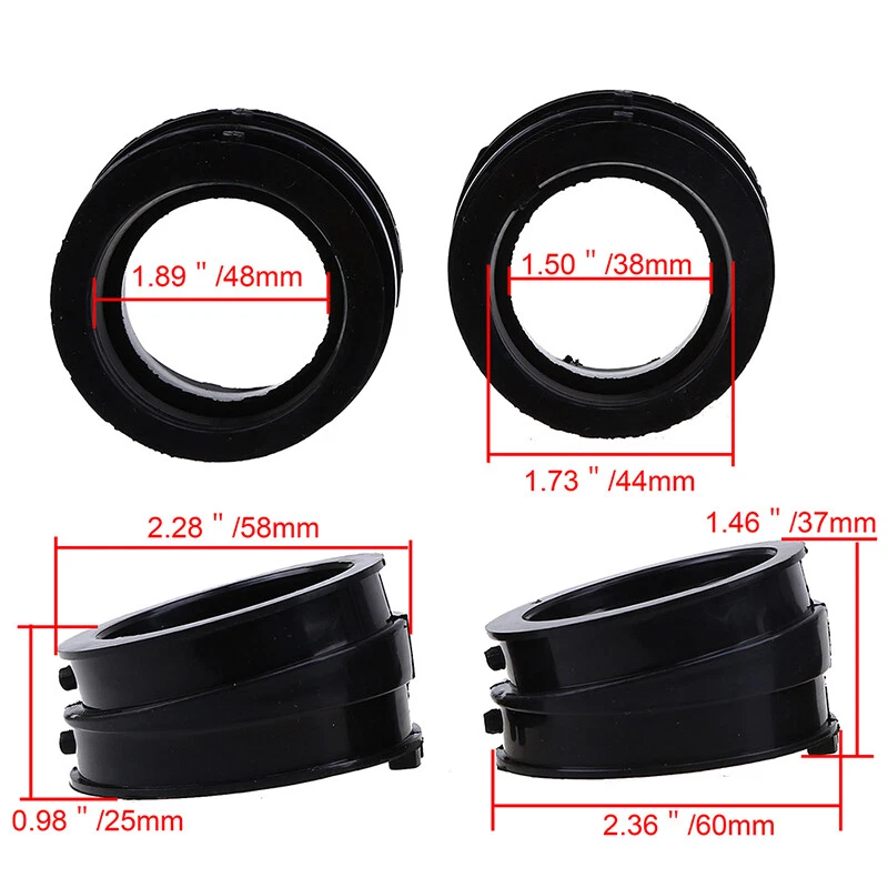 4pcs Motorcycle Carburetor Interface Rubber Kit For Honda CBR929RR 2000-2001 - Изображение 2 из 4
