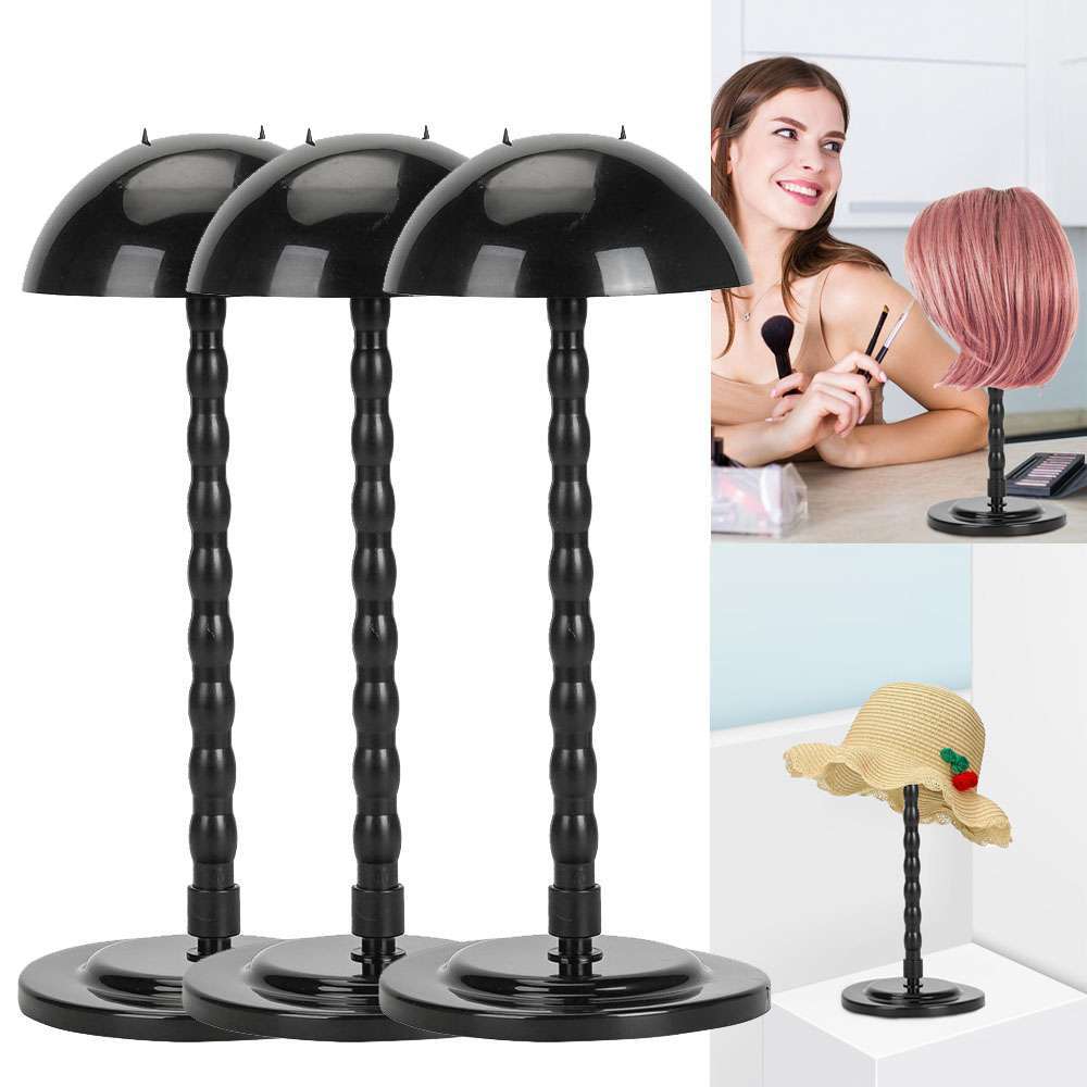 Wig Holder Adult Black Wig Holder Adult Black