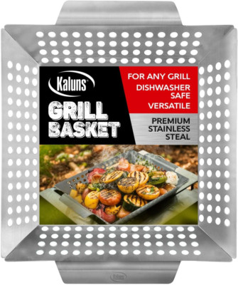 Grill Basket for Veggies, Heavy Duty Grilling Baskets for Outdoor Grilling-Large