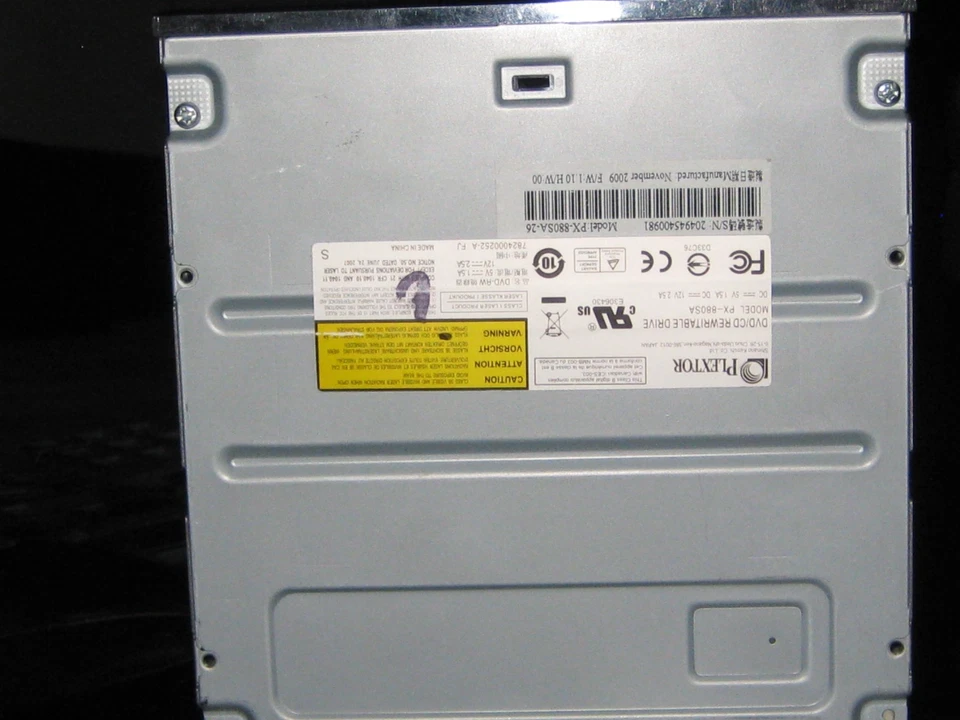 PLEXTOR DVD/CD REWRITABLE DRIVE MODEL # PX-880S SATA 1 - Image 3 of 4