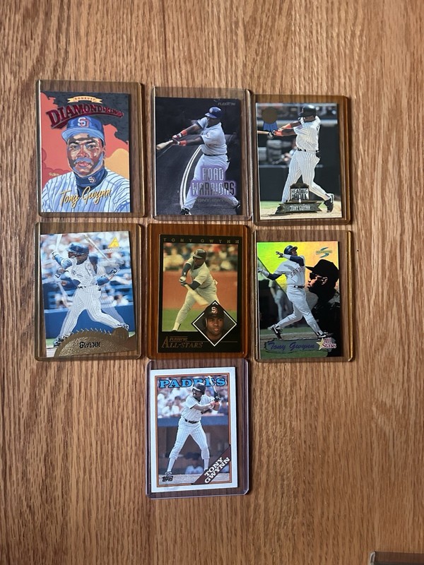 Tony Gwynn - Lot Of 7 Cards All Different Years