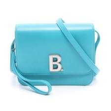 Borsa a tracolla BALENCIAGA 592898 pelle blu turchese usata donna