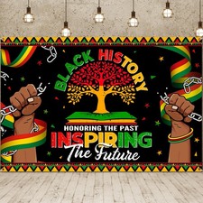 Black History Month banner Wall Decoration Indoor Outdoor 59x39 In