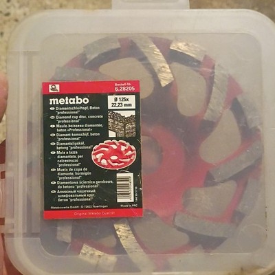 Metabo Diamond Cup Disc for Concrete Professional 125mm 22.23mm Arbor 6.28205