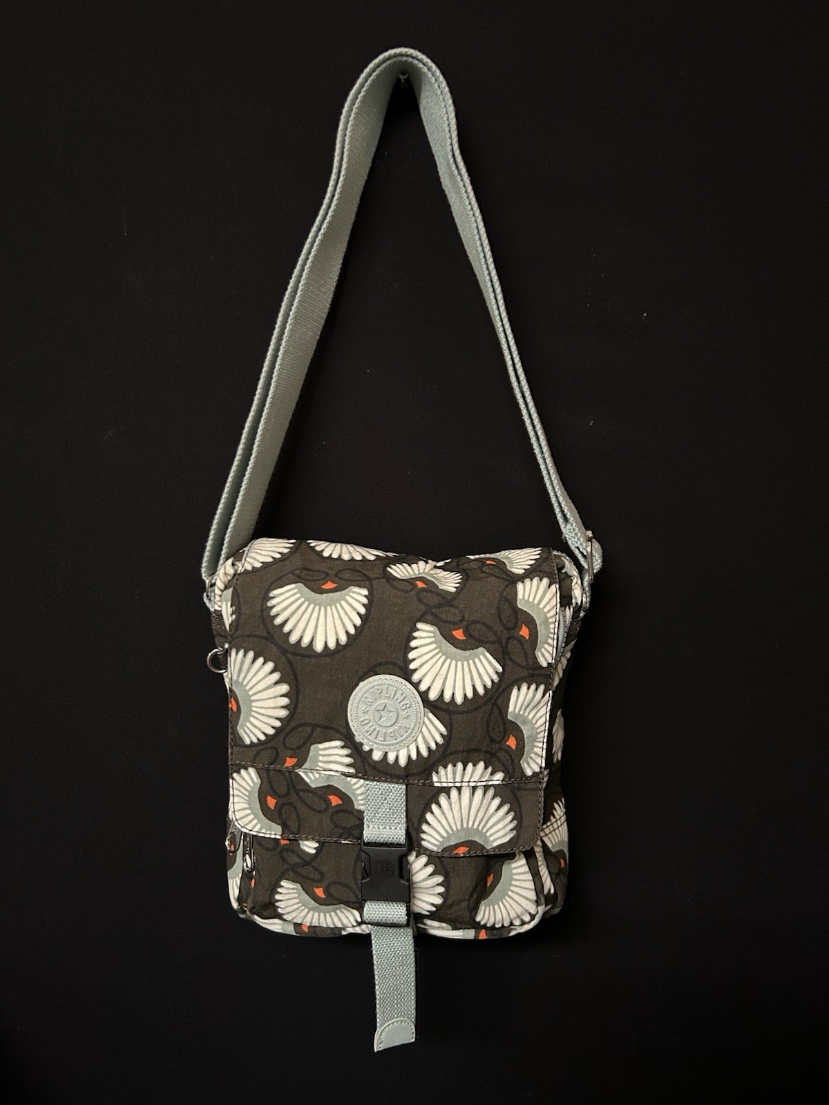 Kipling Floral Pattern Crossbody Multiple Compart… - image 1