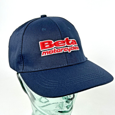 BETA Italian Motocycles Navy Blue Baseball Cap Hook & Loop Strap