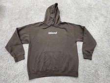 Frank Ocean Blond Hoodie Mens L Pullover Lyrics Graphic Gildan Heavy Blend Brown