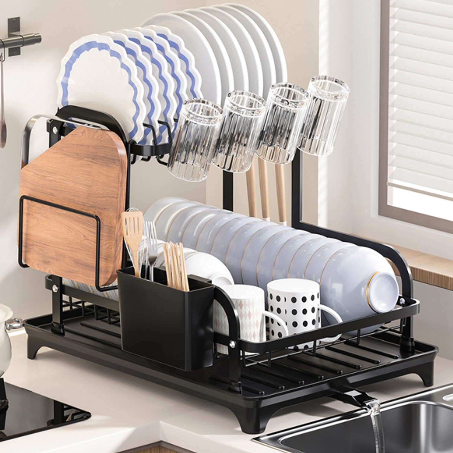 Dish Drying Rack Home and Kitchen 2 Tier Dish rack