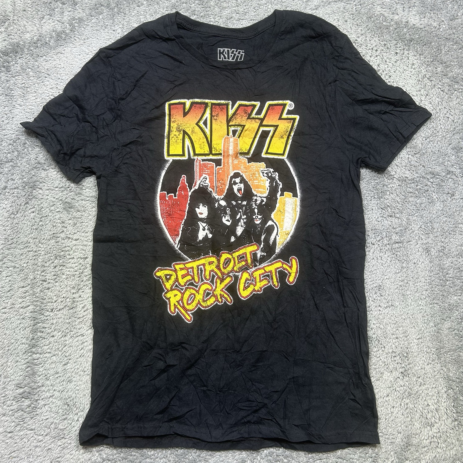 Kiss Detroit Rock City Black Medium TShirt 2018 Young Mens Unisex Band Graphic
