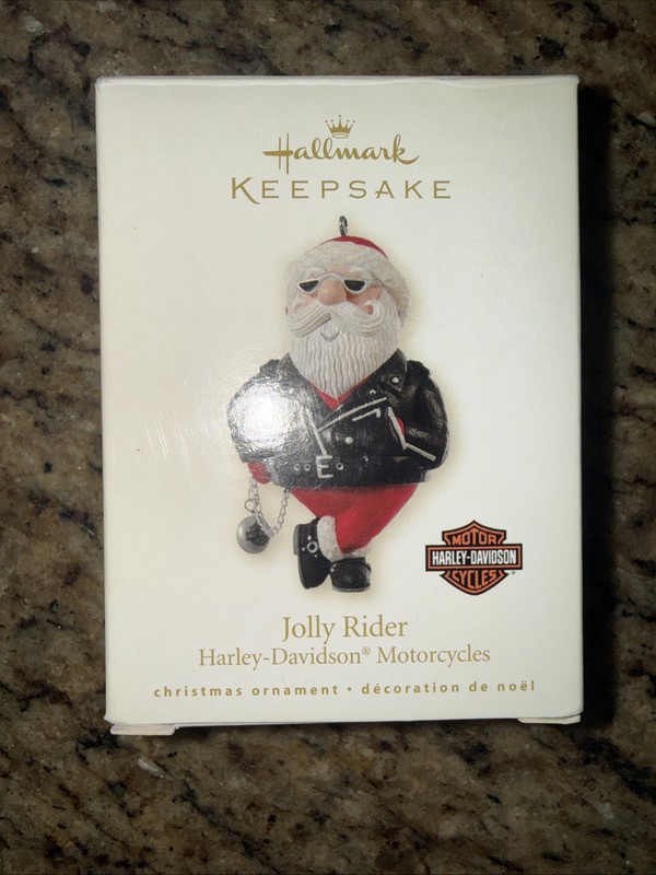 2008 Hallmark Keepsake ~ Jolly Rider ~ Harley Davidson Motorcycles ~ BNIB