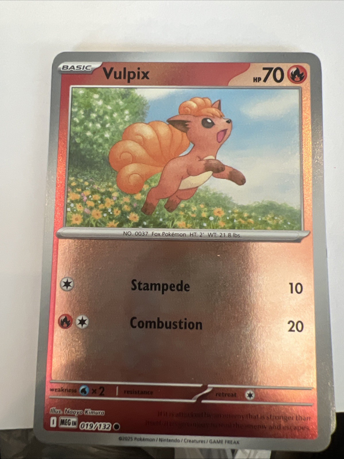 Vulpix 019/132 Me01: Mega Evolution Reverse Holo