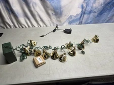 🔥 Vtg Mr Christmas Bells Of Christmas Lighted Musical Brass NEW BULBS