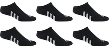 *6 PAIRS* Adidas Golf No Show Socks Men's Black - CY9110 - PICK A SIZE