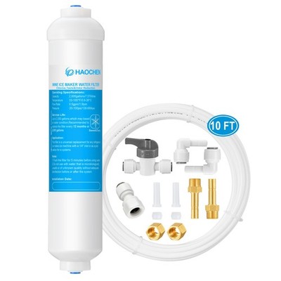 HAOCHEN Inline Water Filter for Ice Maker and 