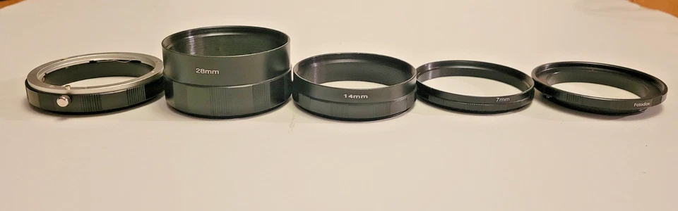 Juego de tubos de extensión Fotodiox 7 mm 14 mm 28 mm Canon EF Mount Macro - Nuevo Foto 3 de 4