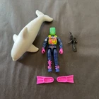 1992 GI JOE DEEP SIX v3 ECO WARRIORS FIGURE w/ FINBACK 100% COMPLETE MT-/MT