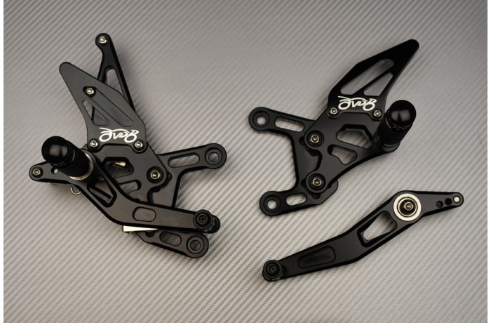 Commandes reculées Yamaha R1 2009-2011 repose-pieds alu réglables