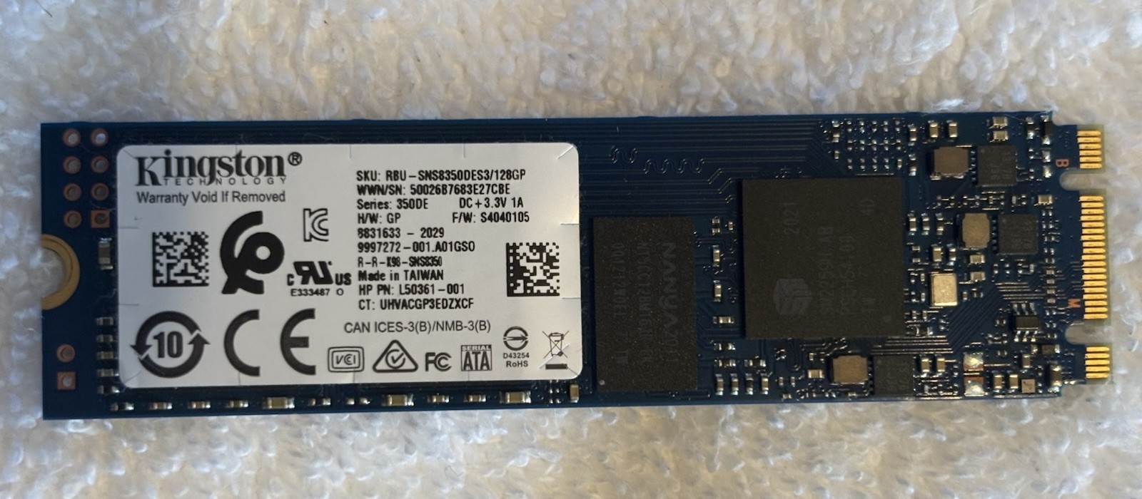 Kingston 128GB M.2 SATA SSD - Lot of 13