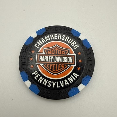 Chambersburg Pennsylvania M&S Harley-Davidson Poker Chip HH3