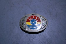 Cancun Belt Buckle Vintage Mexico Turquoise Crushed Stone Colorful 1970