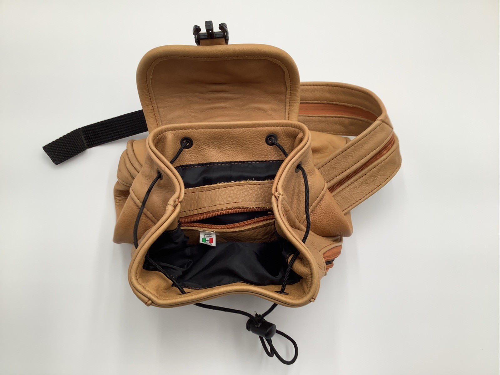 Small Mini Backpack Purse, Drawstring & Clip Clos… - image 8