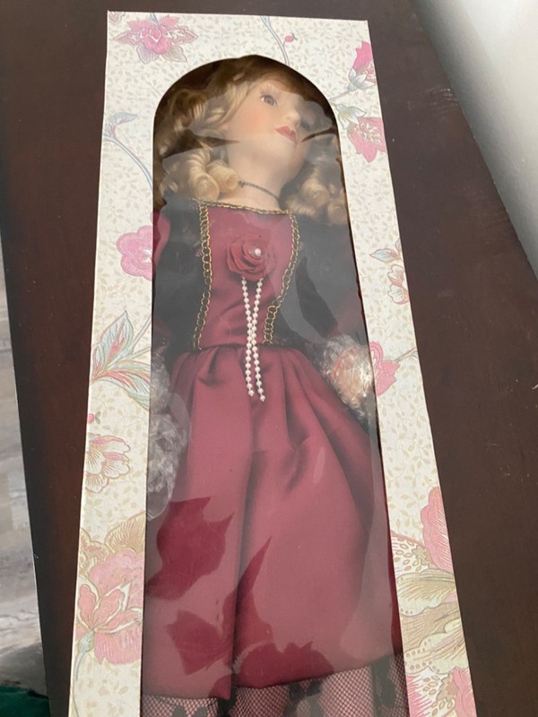 Knightsbridge Collection Porcelain Doll