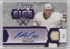 2021-22 Leaf Lumber Twig Sigs Purple 1/9 Pavel Bure #TS-PB1 Auto HOF 0c3