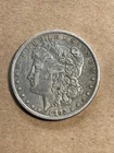 Early  1892-O Morgan Silver Dollar - 90% US Coin  Initials struck on Cheek