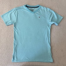 Tommy Hilfiger Crew Neck T Shirt Light Blue Boys' L 16/18