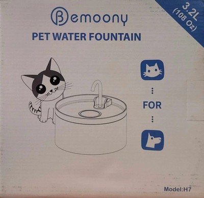 BEMOONY 3.2L Pet Water Fountain for Dog or Cat **NEW & SEALED IN BOX**