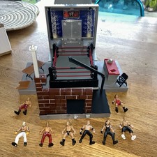 WWE Wrestling Jakks Micro Aggression Crash & Bash Playset Ring Figures 
