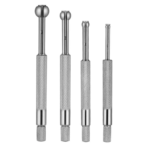 4pc Telescoping Small Hole Gauge Set, Hardened Full Round Bore Measuring Tool