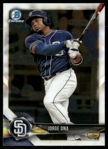 Jorge Ona 2018 Bowman Chrome Prospects #BCP105 San Diego Padres - Picture 1 of 2