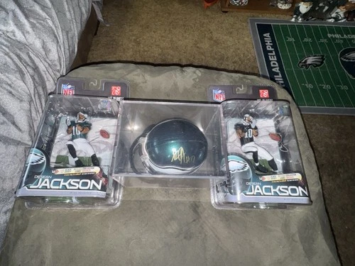 Philadelphia Eagles Collectibles Signed by Desean Jackson 2 of 3 Items Signed!!