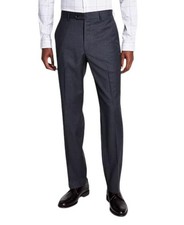 Michael Kors Mens Classic fit Wool Dress Pants 36 / 30 Dark Grey Solid