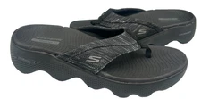 Skechers Women's Go Walk Massage Fit Slip In Sandals Black Size:9 152J