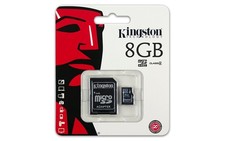 Kingston 8GB Class 4 MicroSDHC Card Flash Memory with SD Adapter SDC4/8GB