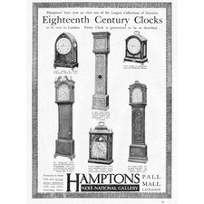 HAMPTONS 18. Jahrhundert Uhren, Pall Mall, London - antike Werbung 1902