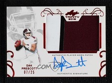 2016 Leaf Trinity Patch Auto Red 7/25 Dak Prescott #PA-DP1 Patch Auto uk2