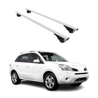 DachträGer GrundträGer FüR Renault Koleos Mk1 2008-2016 75Kg Stahl Silber 2 Tlg