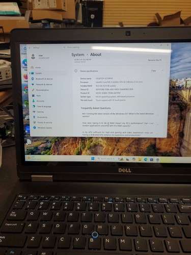 Dell Latitude E5570 15,6" (256g SSD, Intel Core i5 6. Gen., 8GB) 9425-3 - Bild 5 von 20