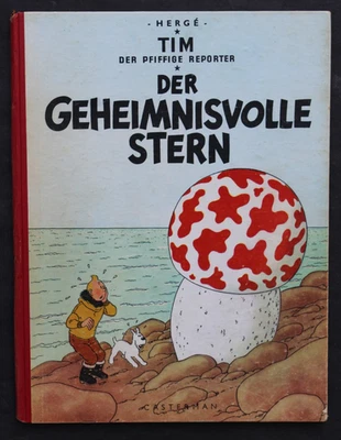 HERGE,TIM DER PFIFFIGE REPORTER,DER GEHEIMNISVOLLE STERN,CASTERMANN,1954,SELTEN - Bild 1 von 4