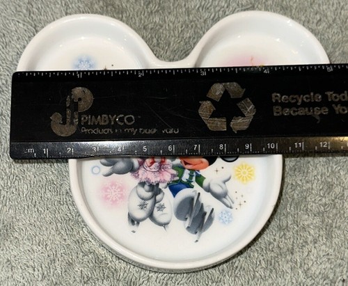 Disneyland Tokyo Mickey Minnie Maus Ohrkopf Geschirrtablett Weihnachten Fantasie 2010 - Bild 3 von 4