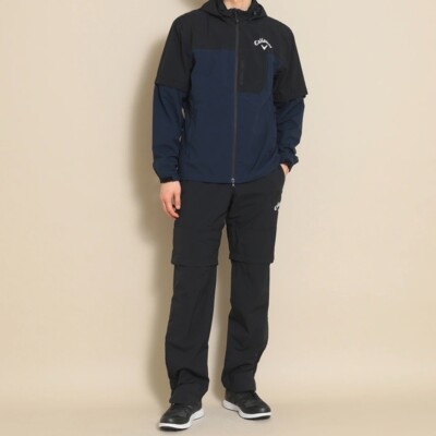 Callaway ネイビー ジャケット LL Callaway ゴルフジャケット LLサイズ ネイビー - メルカリ