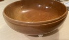 John Hasselbring Solid Birch Wood Salad Bowl 3 Sterling Silver Ball Feet Crown — photo 10