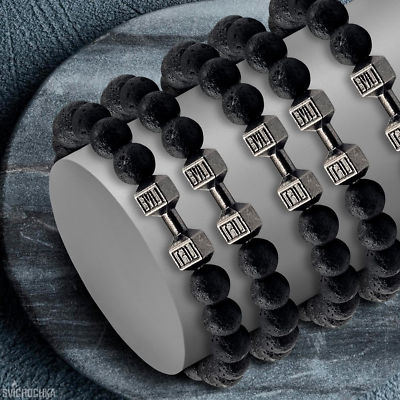 9 PCS Lava Rock Bead Bracelets For Men & Women - Natural Stone Stress Relief Bracelets - View #7